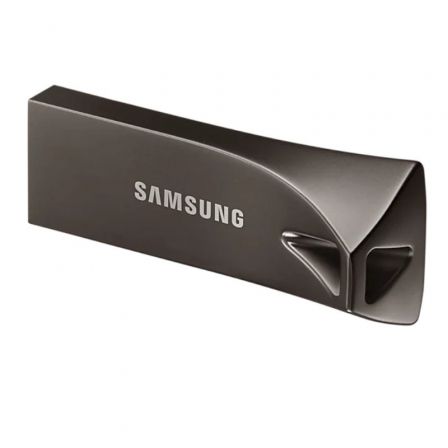 Samsung BAR Plus 128GB USB Flash Drive MUF-128BE4/APC - USB 3.1, Cuerpo Metálico, Resistente al Agua y Golpes, Titan Gray Samsung BAR Plus 128GB USB Flash Drive MUF-128BE4/APC - USB 3.1, Cuerpo Metálico, Resistente al Agua y Golpes, Titan Gray